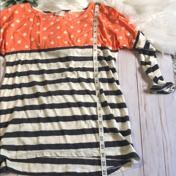 Anthropologie Postmark Polkadot & striped top XS - Picture 8 of 10